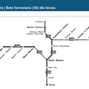 Rail network in Trentino Alto Adige cod. 13784