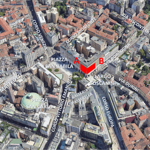 Milano cod. 5289 Domination San Babila | Largo Toscanini | Via Durini